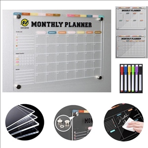 A4 Monthly Weekly Dry Erase Magnetic Board